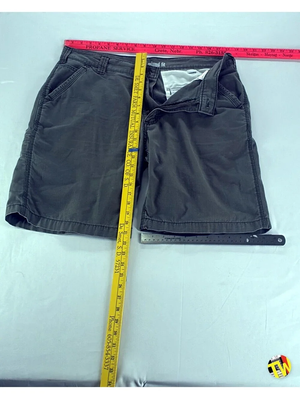 Carhartt Relaxed Fit Work Shorts Faded Black Canvas Utility